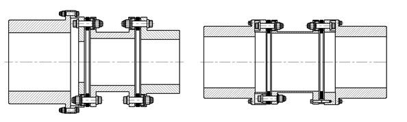  TBP，TBF型 聯(lián)軸器簡圖
